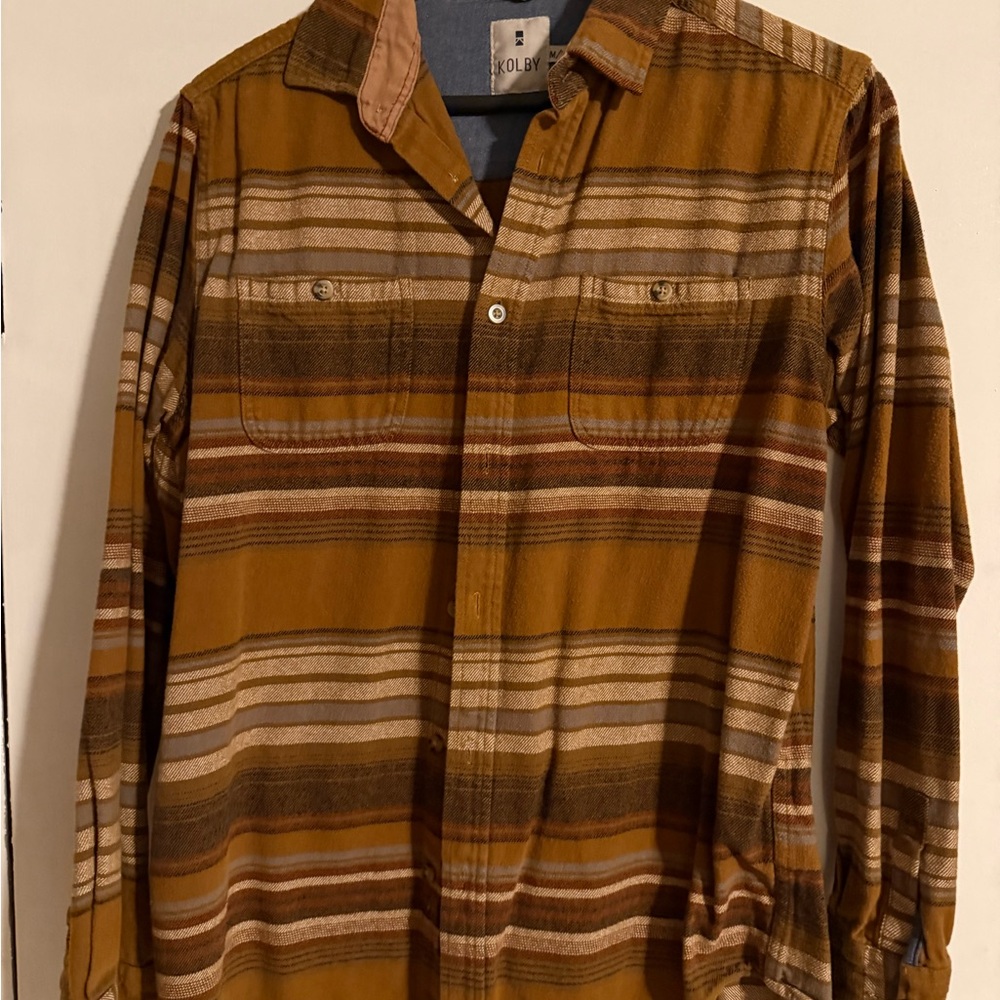 Striped Button-Up Shirt